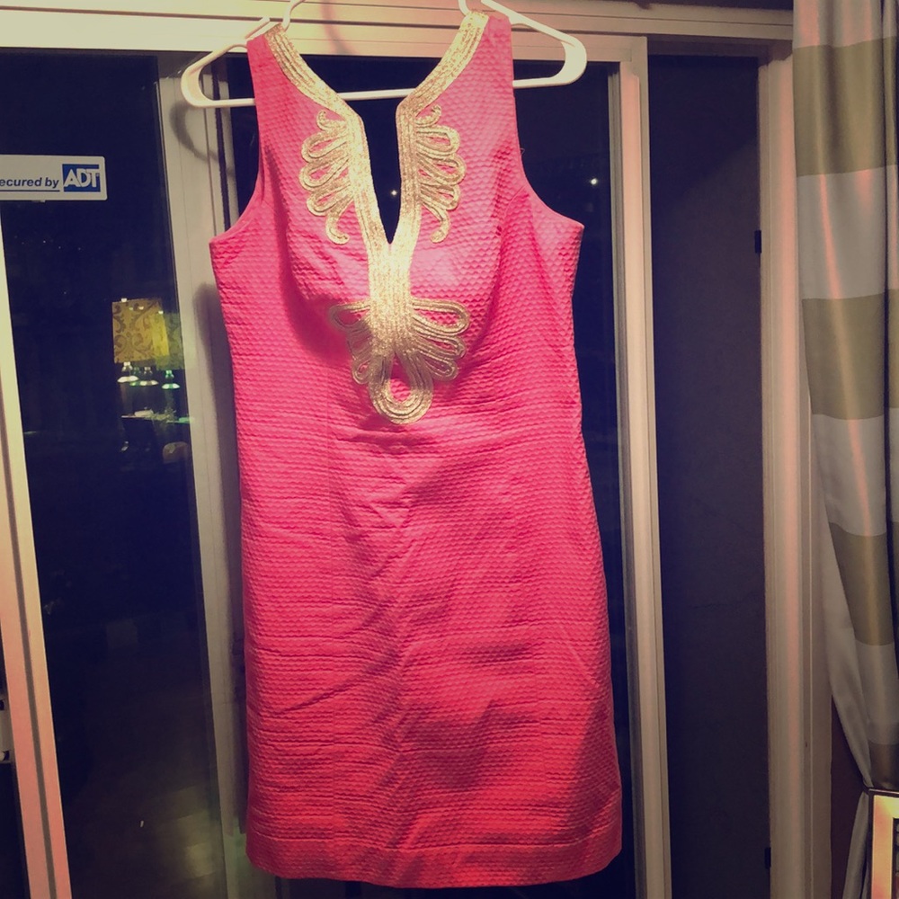 Lilly Pulitzer Pink Shift Dress - size 6 - Picture 1 of 6